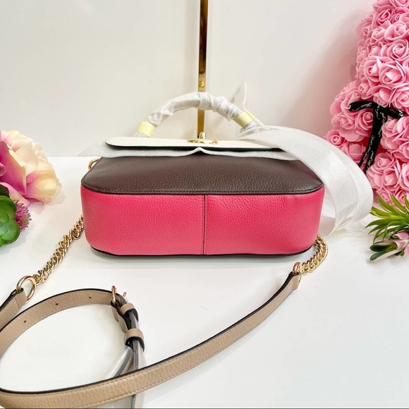 NEW Coach Marlie Top Handle Satchel In Colorblock Chalk Multi C2836 - Picture 13 of 16